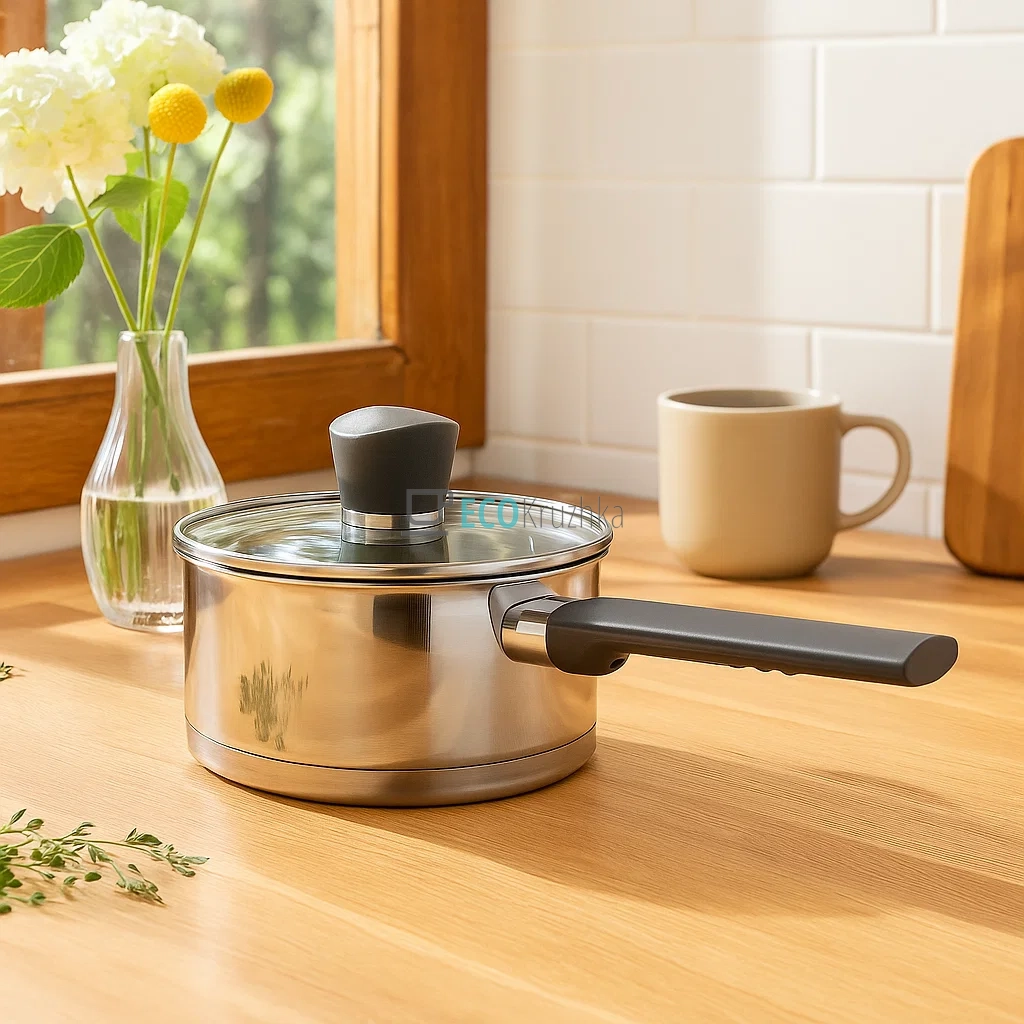 Ківш Ardesto Gemini, скляна кришка, 1.5 л, нержавіюча сталь (AR3615G) Ківш Ardesto Gemini, скляна кришка, 1.5 л, нержавіюча сталь (AR3615G)