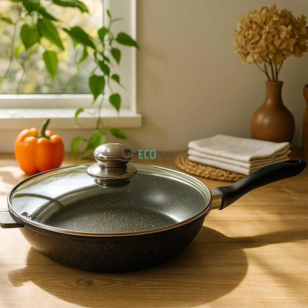 Сковорода 24 см (2.3л) глибока з кришкою Edenberg EB-3321 Сковорода 24 см (2.3л) глибока з кришкою Edenberg EB-3321