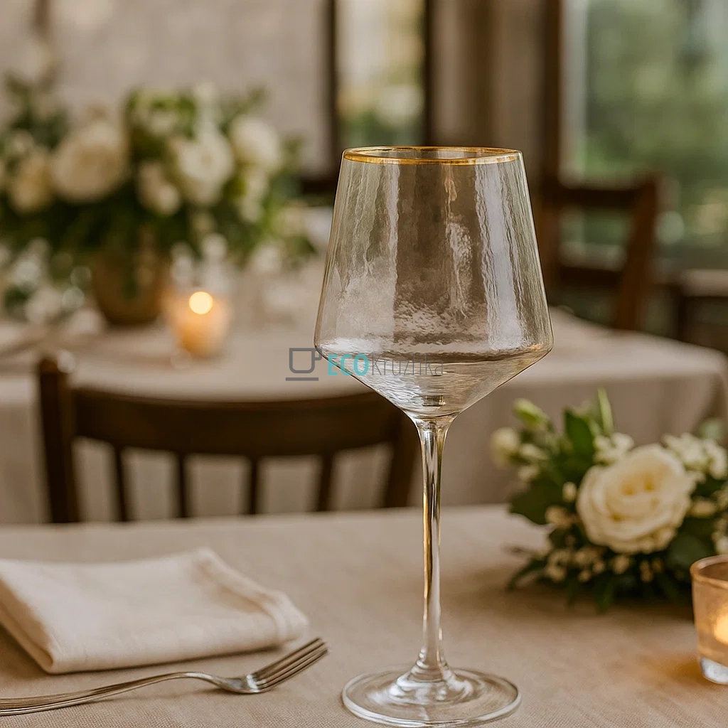 Келих для вина "Прозора бірюза" обємом 400 мл Olens FD003-1 Келих для вина "Прозора бірюза" обємом 400 мл Olens FD003-1