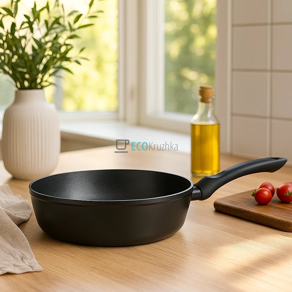 Сковорода глибока Ardesto Gemini Gourmet Bolzano 28 см, чорний, алюміній (AR1928GDP) Сковорода глибока Ardesto Gemini Gourmet Bolzano 28 см, чорний, алюміній (AR1928GDP)