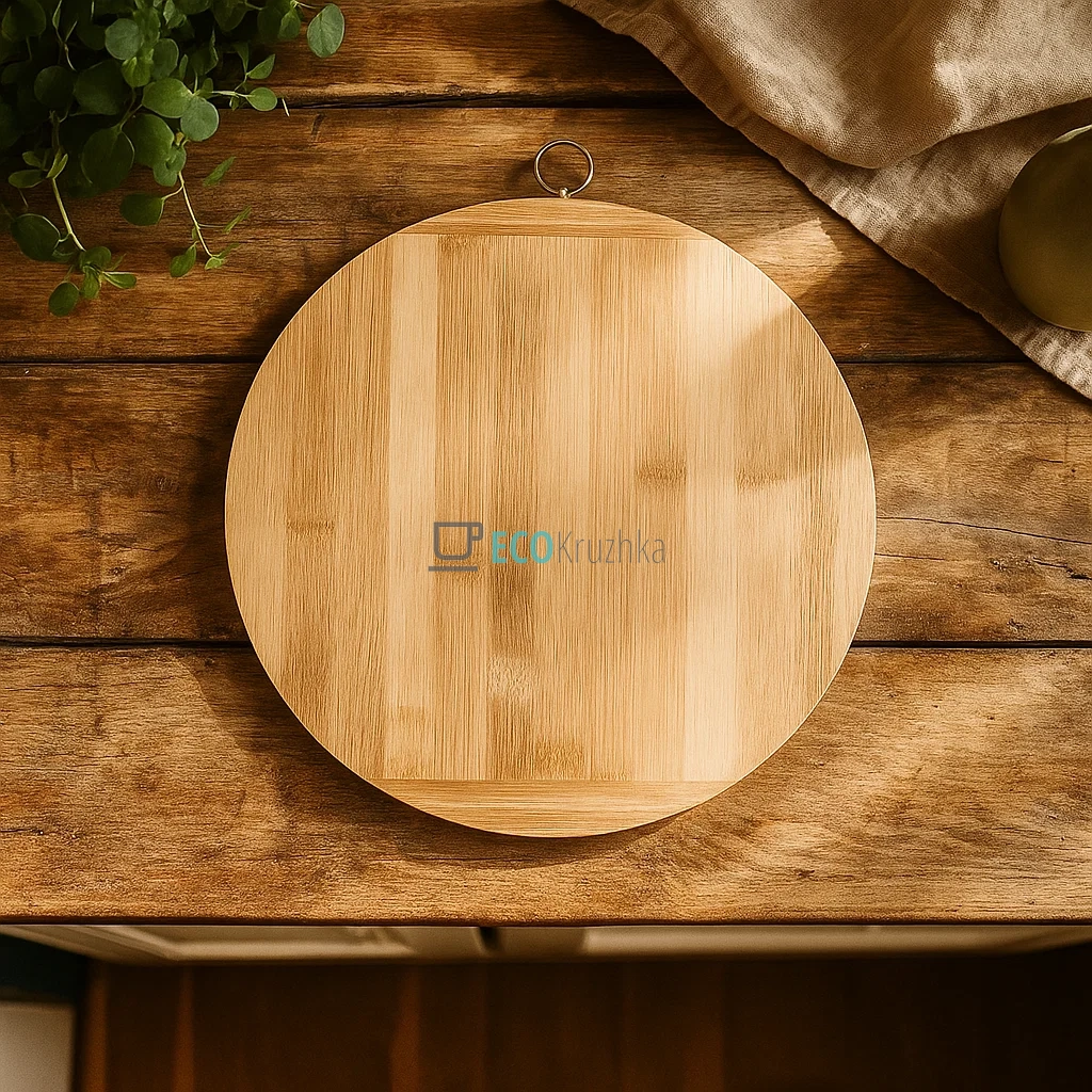 Обробна дошка бамбукова кругла 35 см FRU-800 Обробна дошка бамбукова кругла 35 см FRU-800