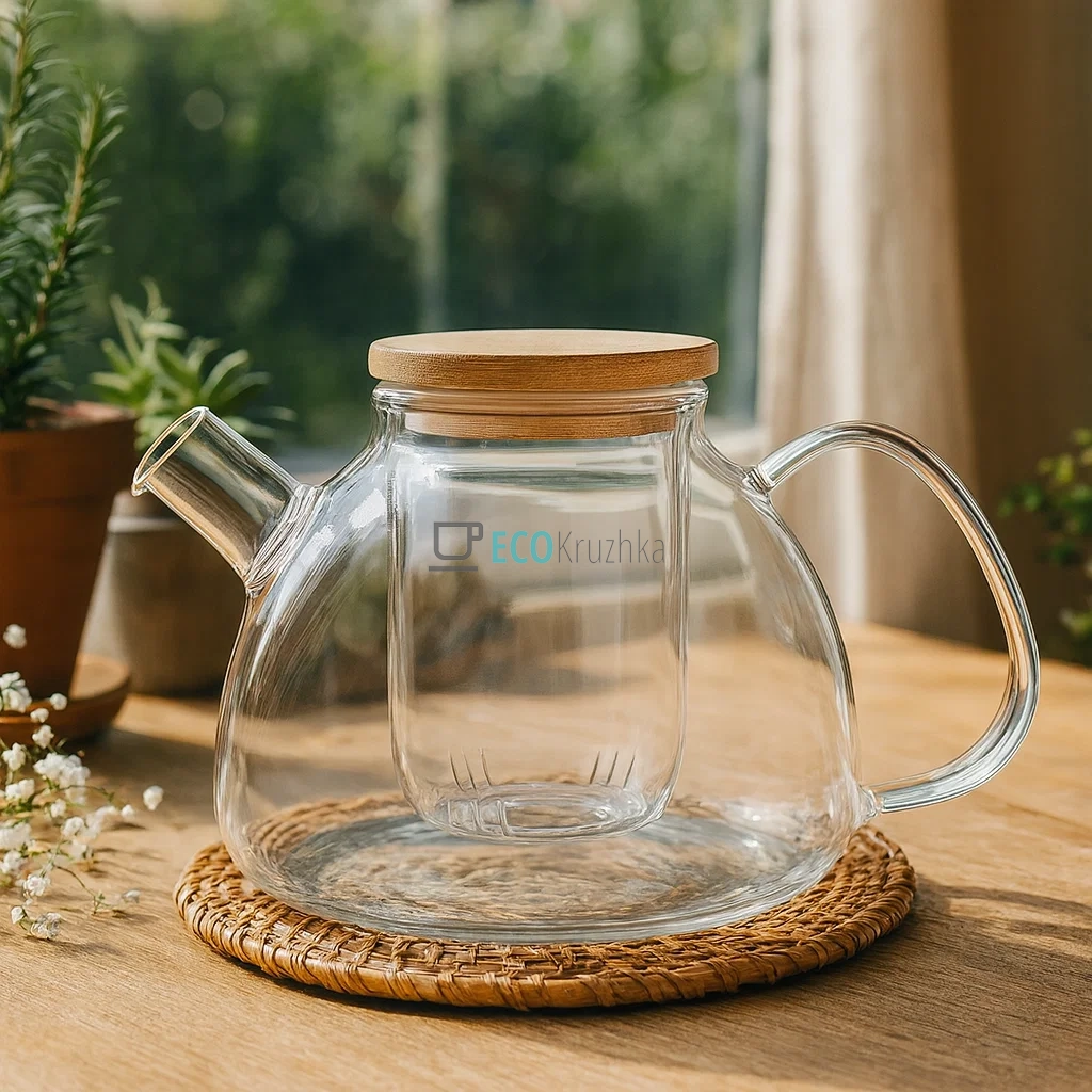 Заварник з скляним ситом 1000 мл, боросилікатне скло Ardesto AR3010GF Заварник з скляним ситом 1000 мл, боросилікатне скло Ardesto AR3010GF