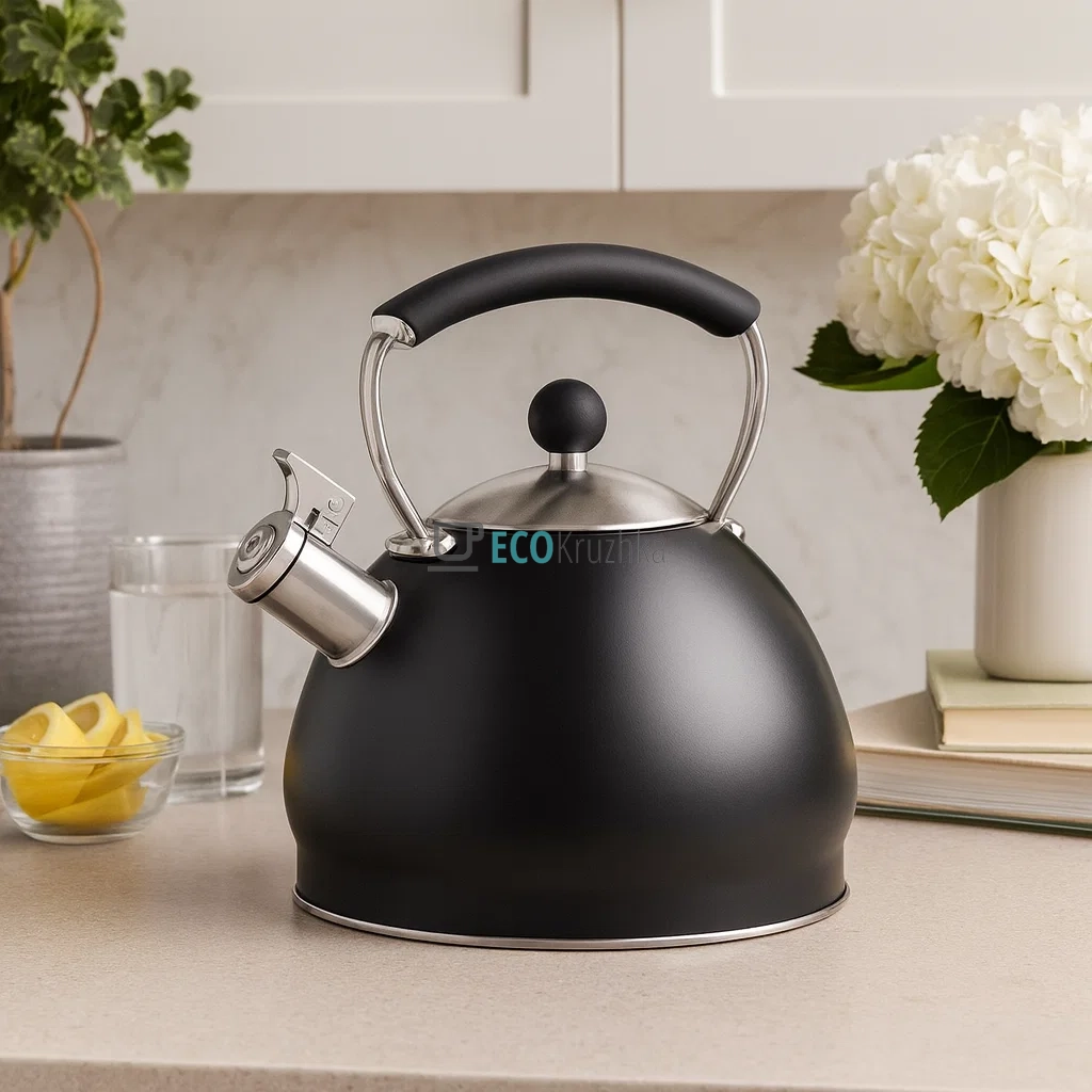 Чайник Ardesto Black Mars, 3 л, чорний, нержавіюча сталь (AR0748KS)