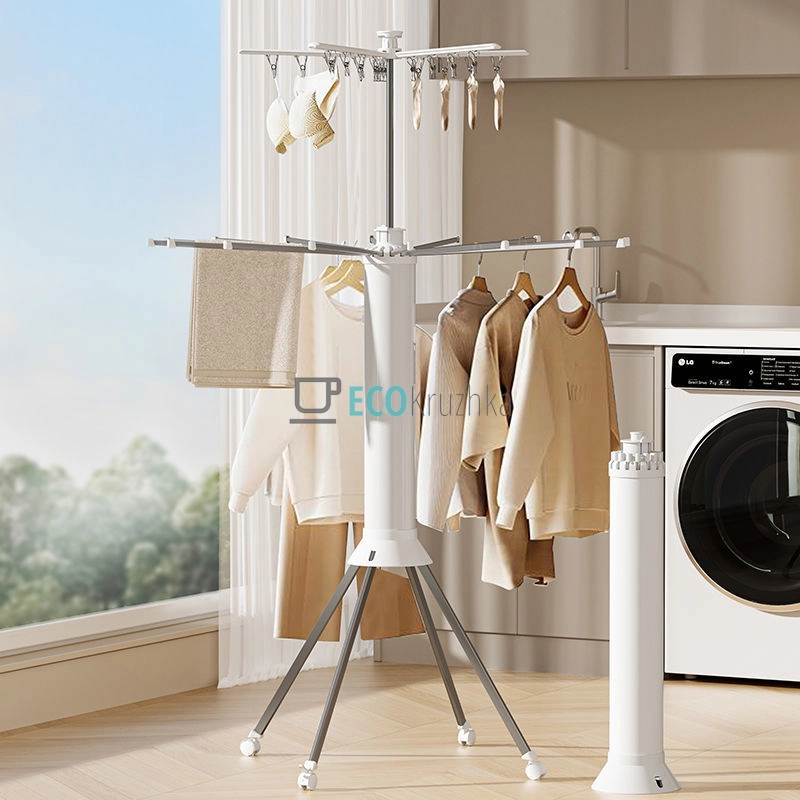 Складана переносна сушарка‑тринога 3 в 1 для білизни (JU-3069) Складана переносна сушарка‑тринога 3 в 1 для білизни (JU-3069)