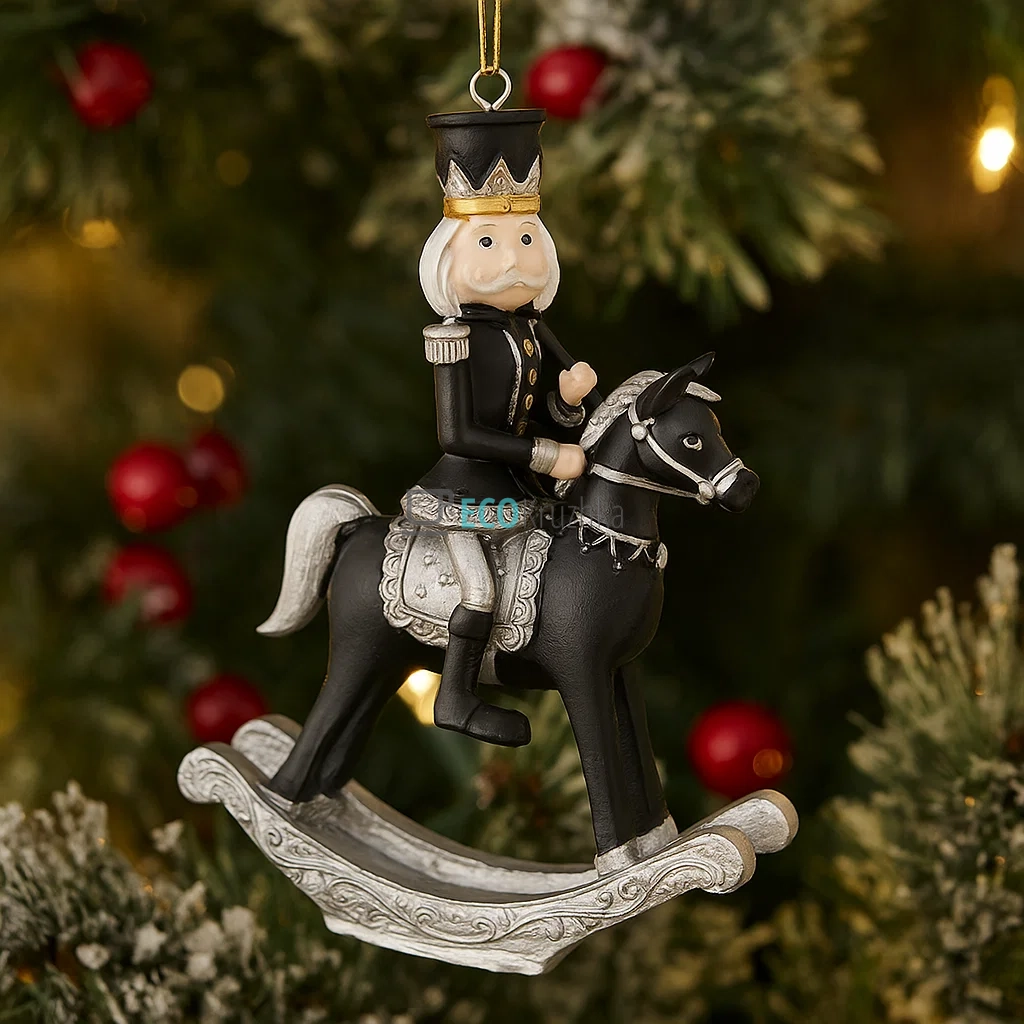 Декоративна підвіска «Лускунчик на коні» 9,5 см (707-071) Декоративна підвіска «Лускунчик на коні» 9,5 см (707-071)