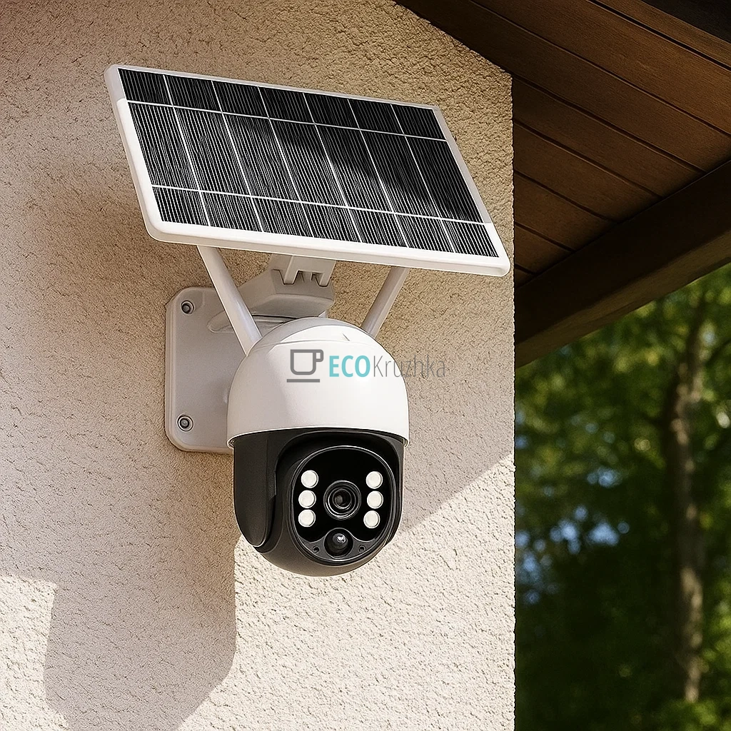 Вулична поворотна WiFi камера з сонячною батареєю 4G V380 (JU-10998) Вулична поворотна WiFi камера з сонячною батареєю 4G V380 (JU-10998)