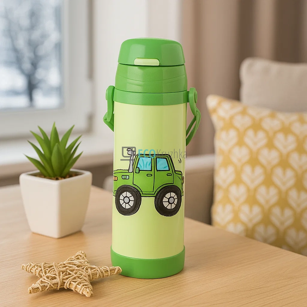 Термокружка Maestro Автомобіль 500 мл зелений MR-1640-50-B Термокружка Maestro Автомобіль 500 мл зелений MR-1640-50-B