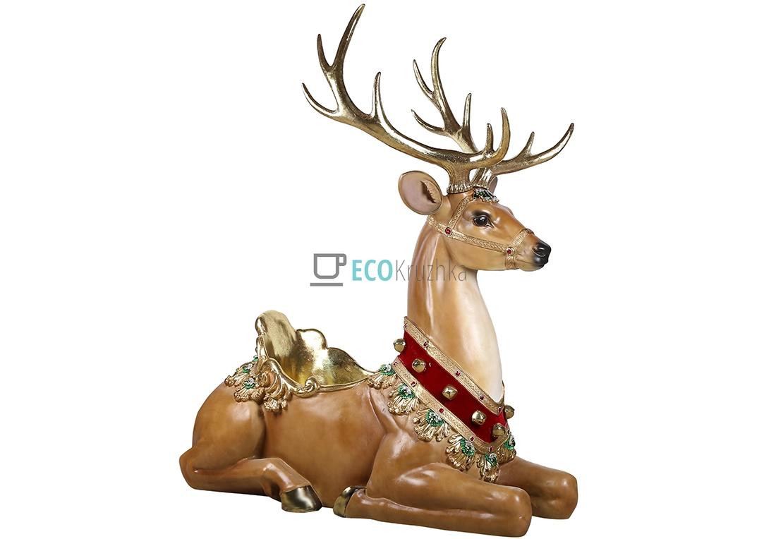 Декоративна фігура-кашпо Олень 110 × 53 × 116 см (838-473) Декоративна фігура-кашпо Олень 110 × 53 × 116 см (838-473)