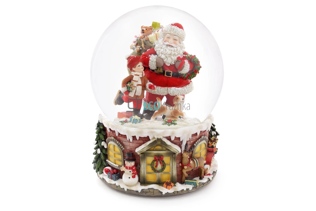 Водяна куля 20 см з музикою "У лісі народилася ялинка" (559-243) Водяна куля 20 см з музикою "У лісі народилася ялинка" (559-243)