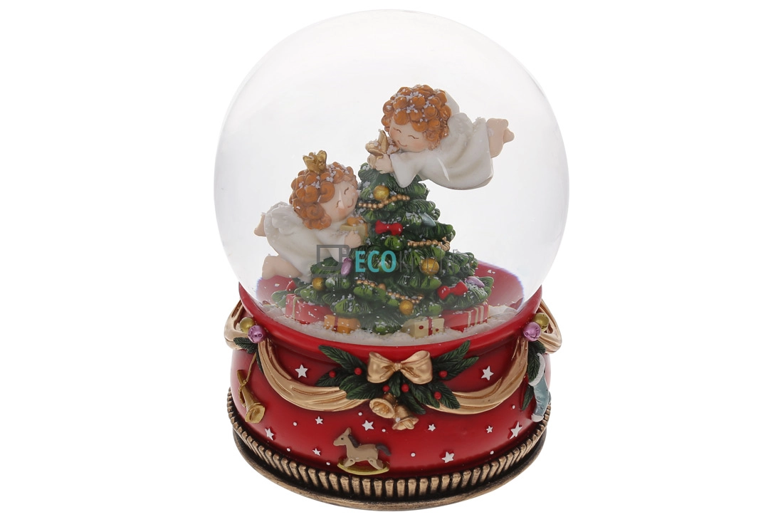 Водяна куля «Ангелочки з ялинкою» 20.5 см зі снігом і музикою (559-570) Водяна куля «Ангелочки з ялинкою» 20.5 см зі снігом і музикою (559-570)