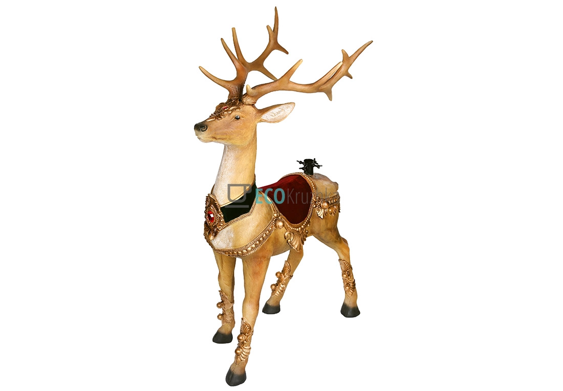 Підставка під ялинку Олень 70×40×125 см коричневий (837-308) Підставка під ялинку Олень 70×40×125 см коричневий (837-308)