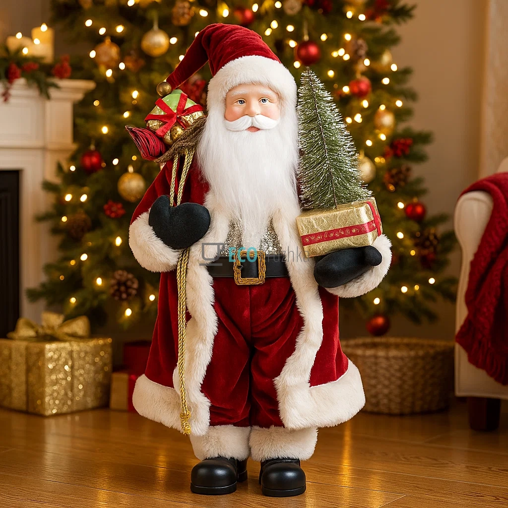 Новорічна іграшка‑Санта 60 см з LED підсвіткою (845-231) Новорічна іграшка‑Санта 60 см з LED підсвіткою (845-231)