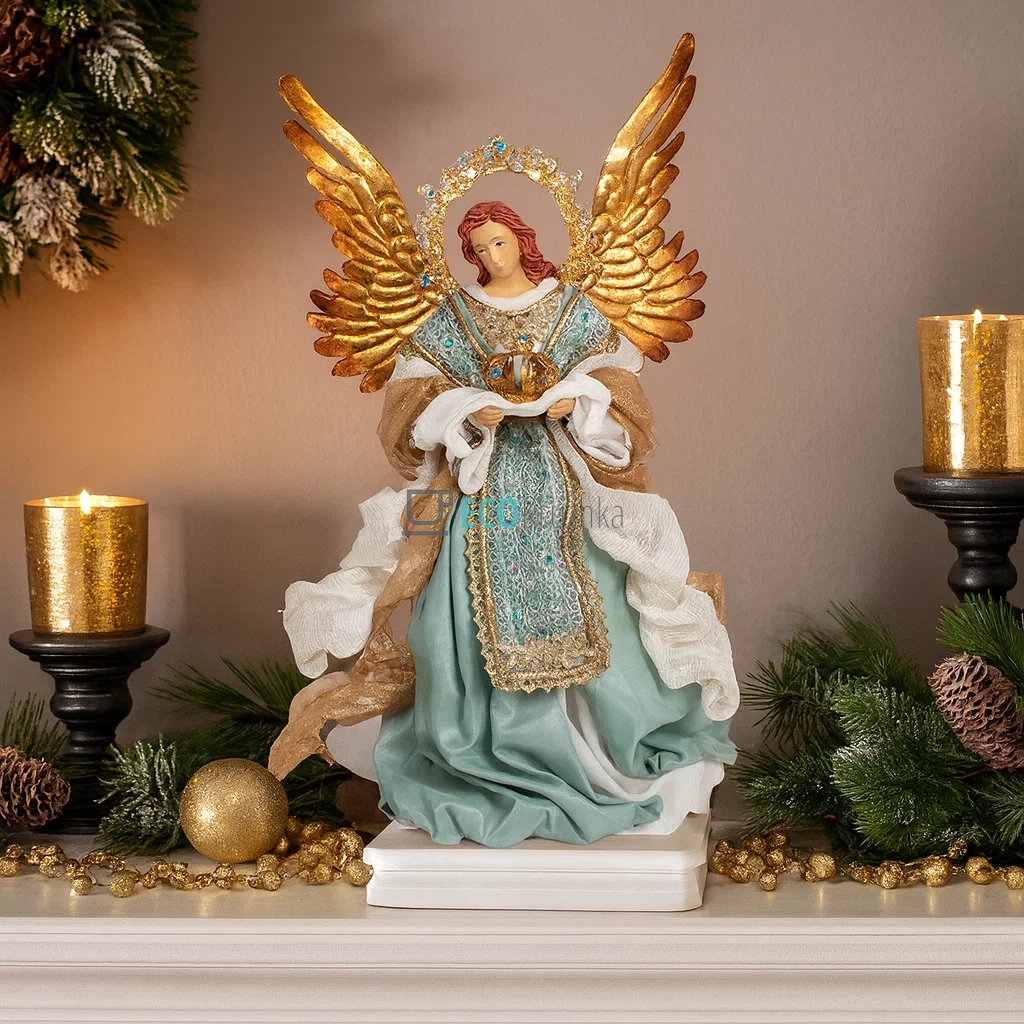 Декоративна фігура Різдвяний янгол 27 х 18 х 46 см (428-215)