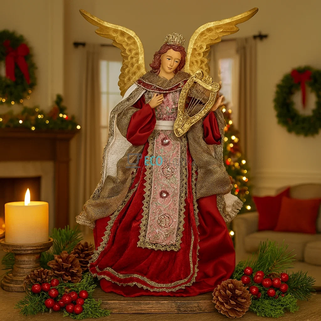 Декоративна фігура Різдвяний янгол 26 х 19 х 41 см (428-232)