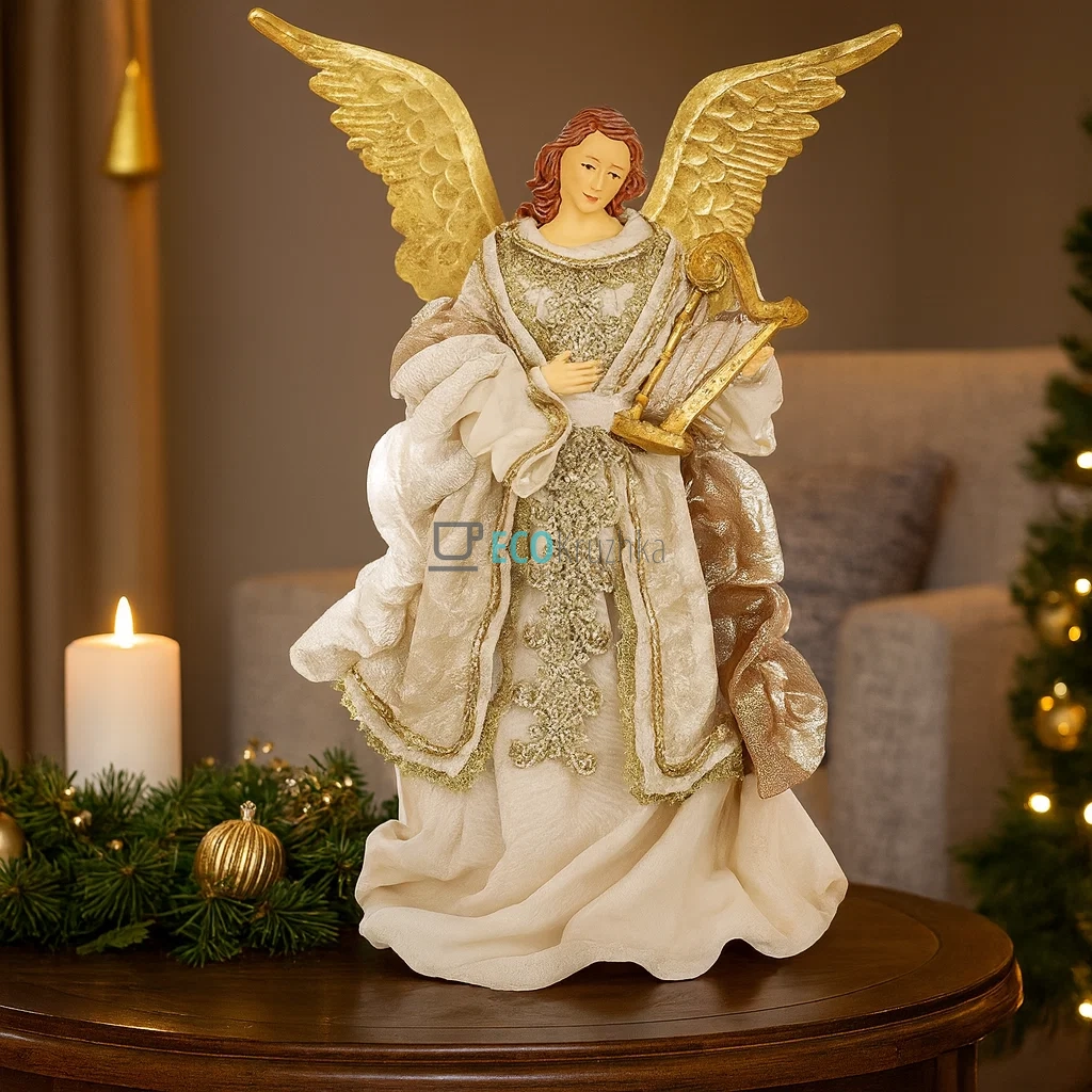 Декоративна фігура Різдвяний янгол 28 х 20 х 40 см (428-228)