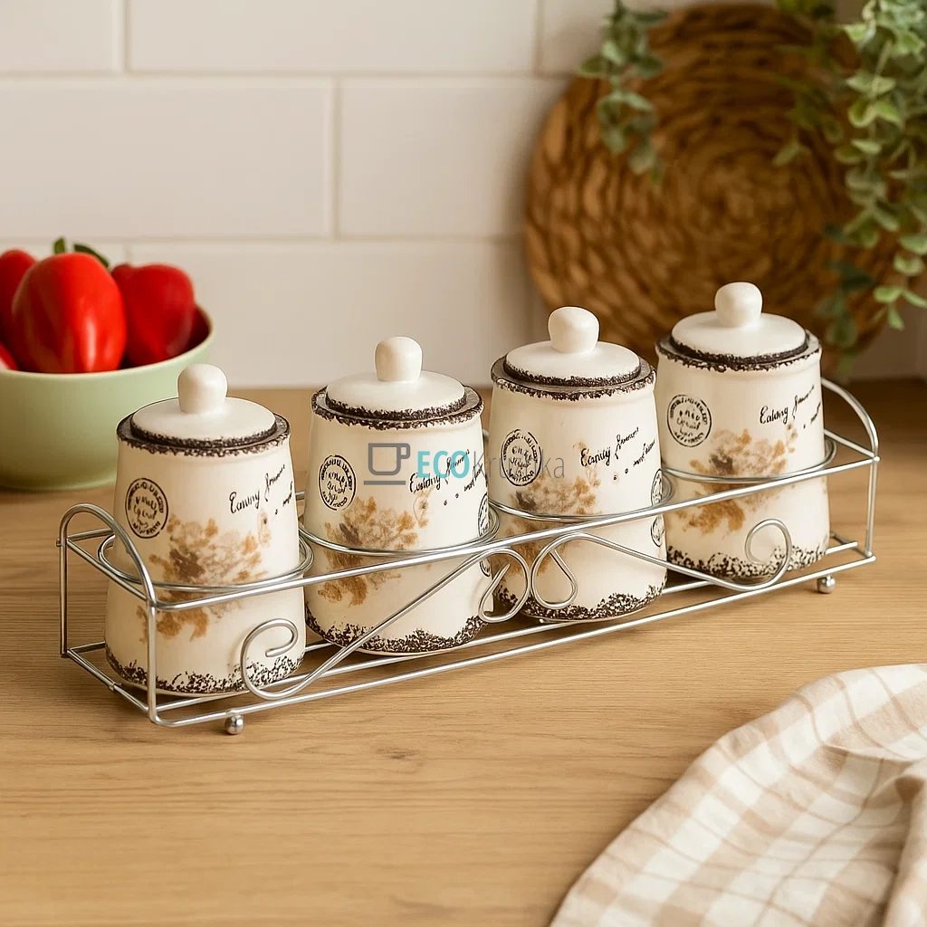 Набір для спецій 5-ти предметний Листівка-незабудка Maestro MR-20049-04СS