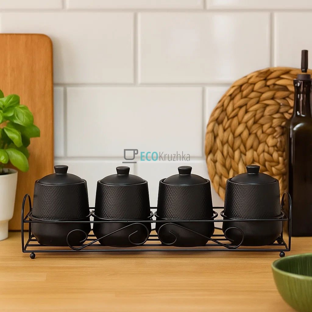 Набір для спецій 5-ти предметний "Black" Maestro MR-20001-04CS