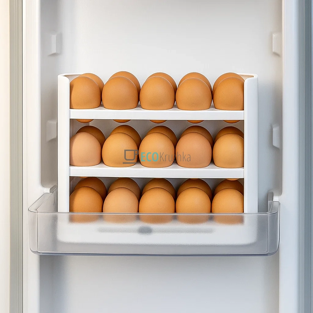 Органайзер для зберігання яєць на 30 шт Білий (APL60 EH)
