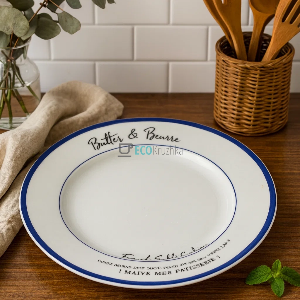 Обідня порцелянова тарілка France 23 см (7777-2)