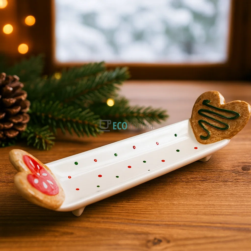 Керамічне сервірувальне блюдо з об