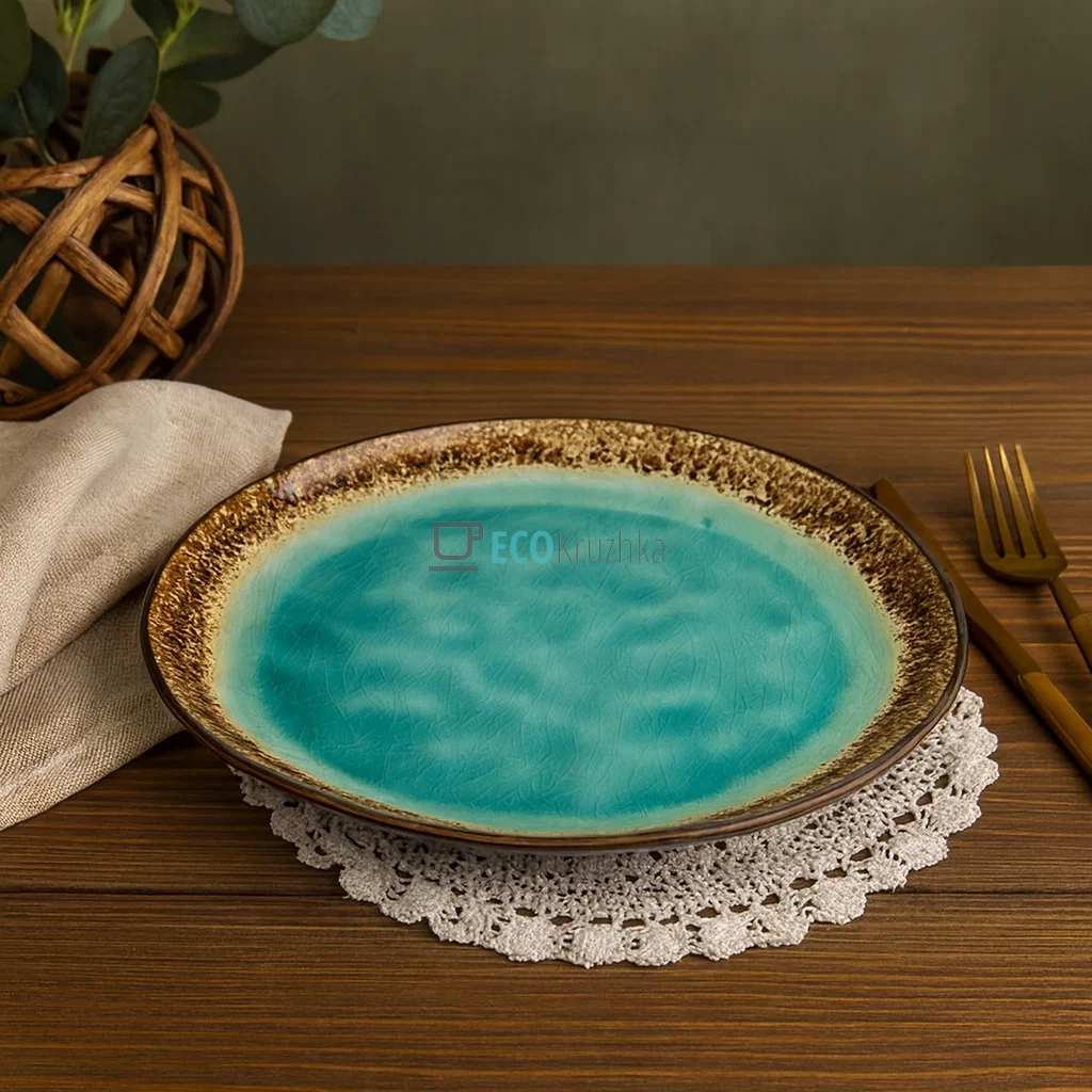 Тарілка 21 см Блакитна лагуна  JM1004RT