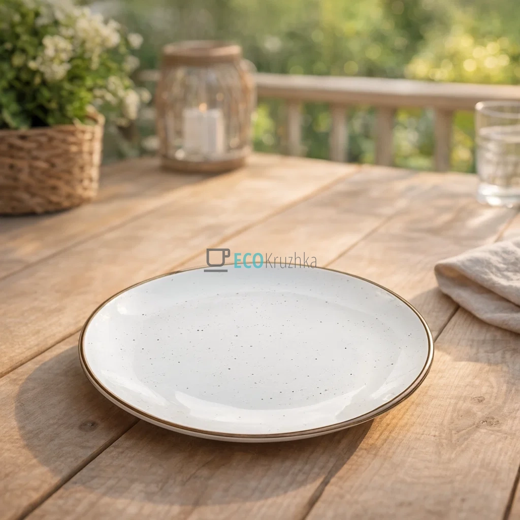 Тарілка десертна Ardesto Bagheria, 19 см, Bright white, кераміка (AR2919WGC)