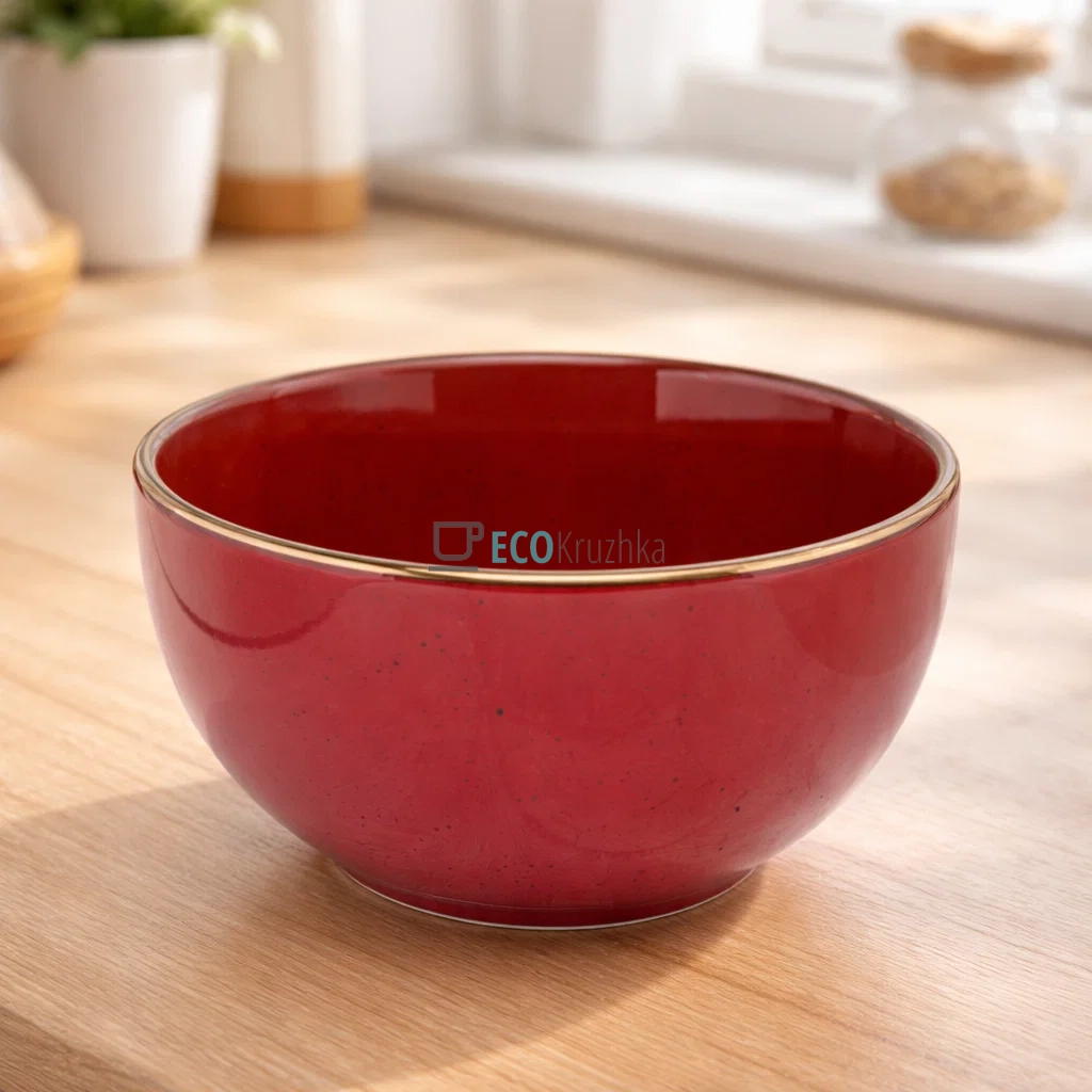 Салатник Ardesto Bagheria, 14 см, Sangria, кераміка (AR2914R)