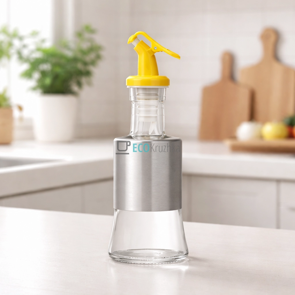 Диспенсер для Олії із нержавіючим покриттям Жовтий 200 мл FRU-121