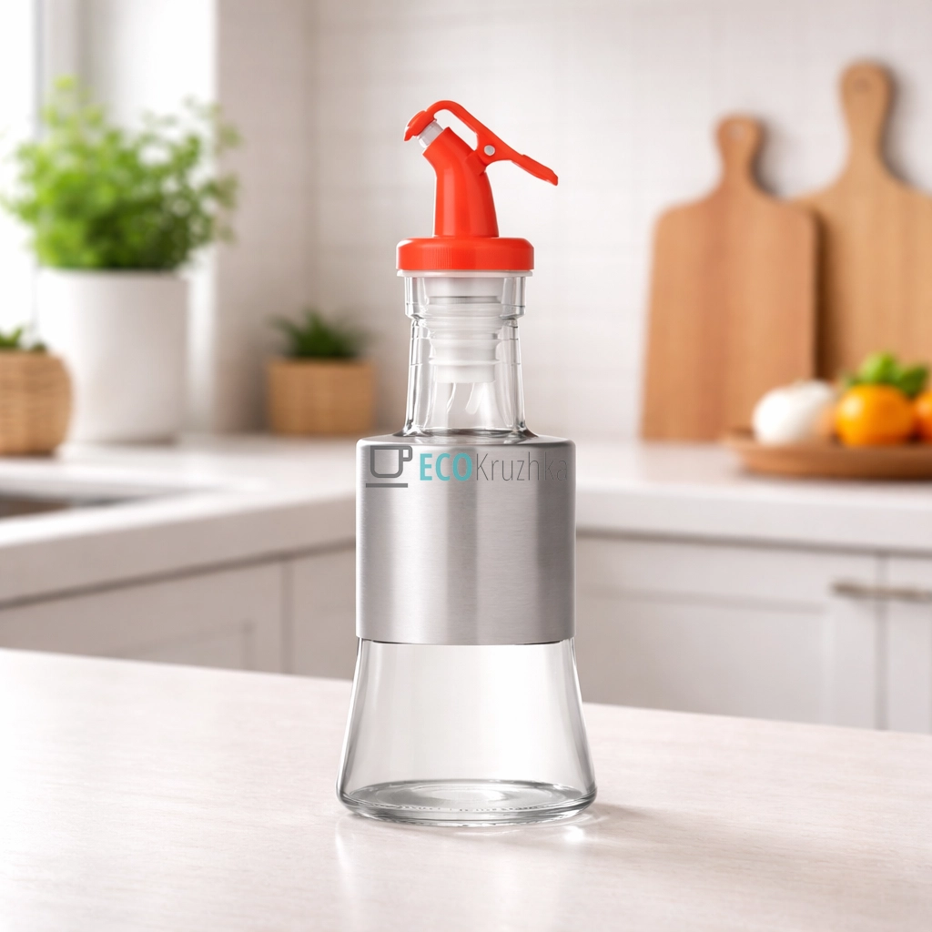 Диспенсер для Олії із нержавіючим покриттям Помаранчевий 200 мл FRU-121 Диспенсер для Олії із нержавіючим покриттям Помаранчевий 200 мл FRU-121