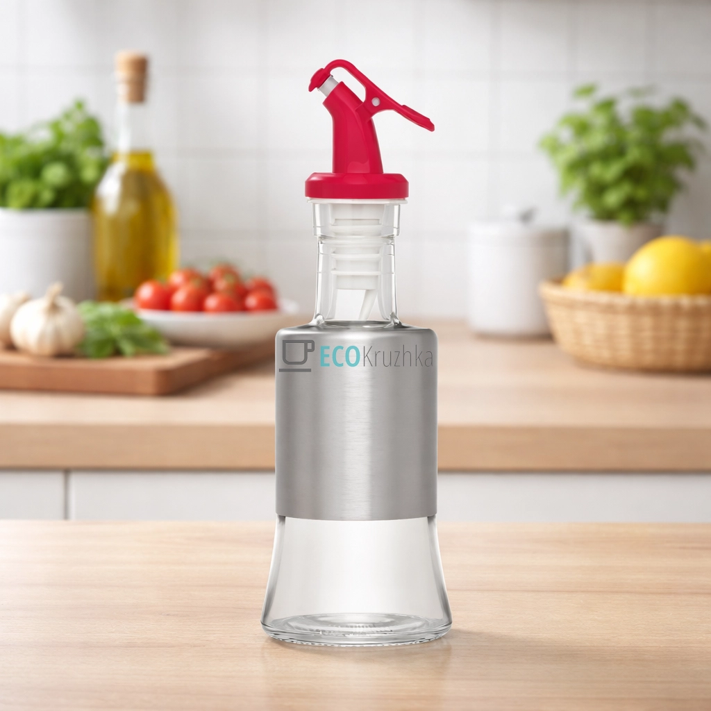 Диспенсер для Олії із нержавіючим покриттям Червоний 200 мл FRU-121