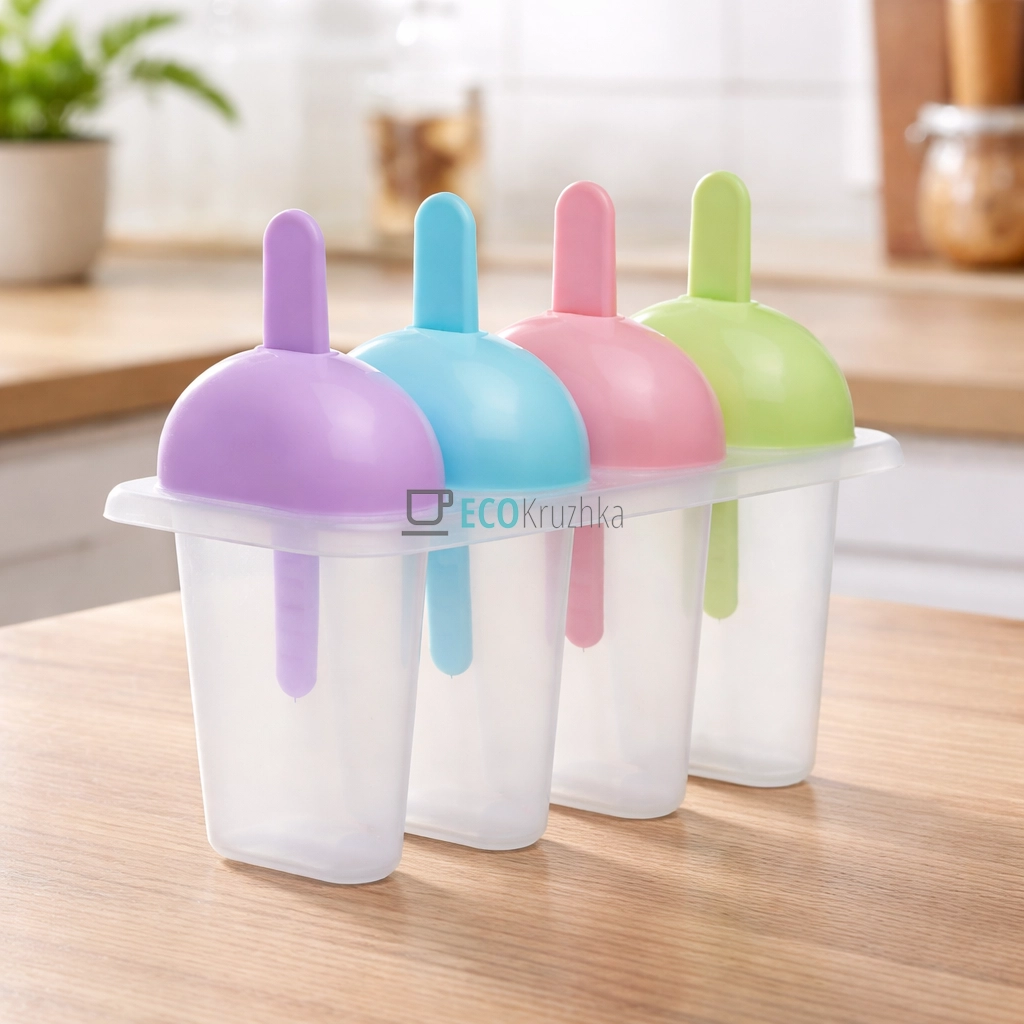 Форма 11см для морозива набір 4 шт Різнобарвні C39816