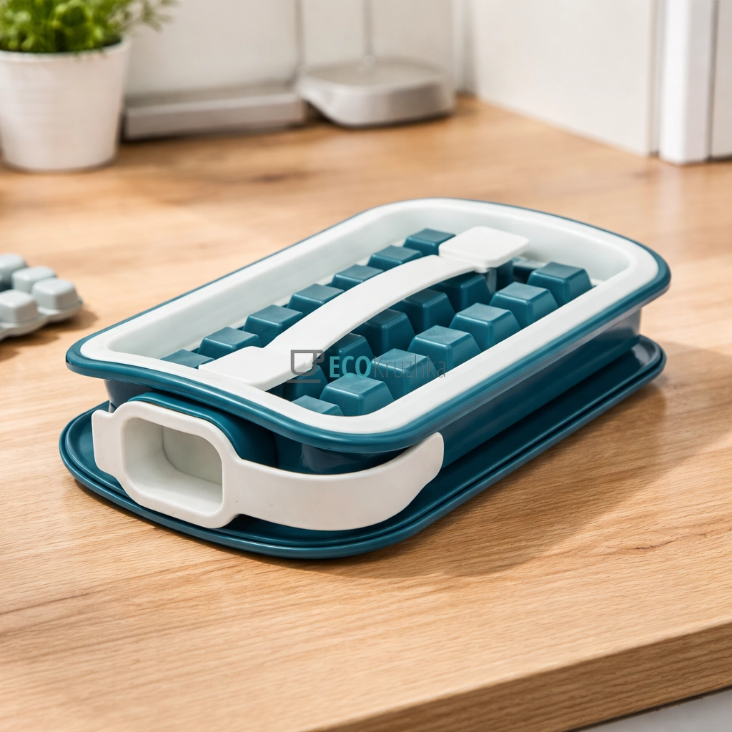 Форма для льоду силіконова на 18 кубиків Лазурний (18TR)