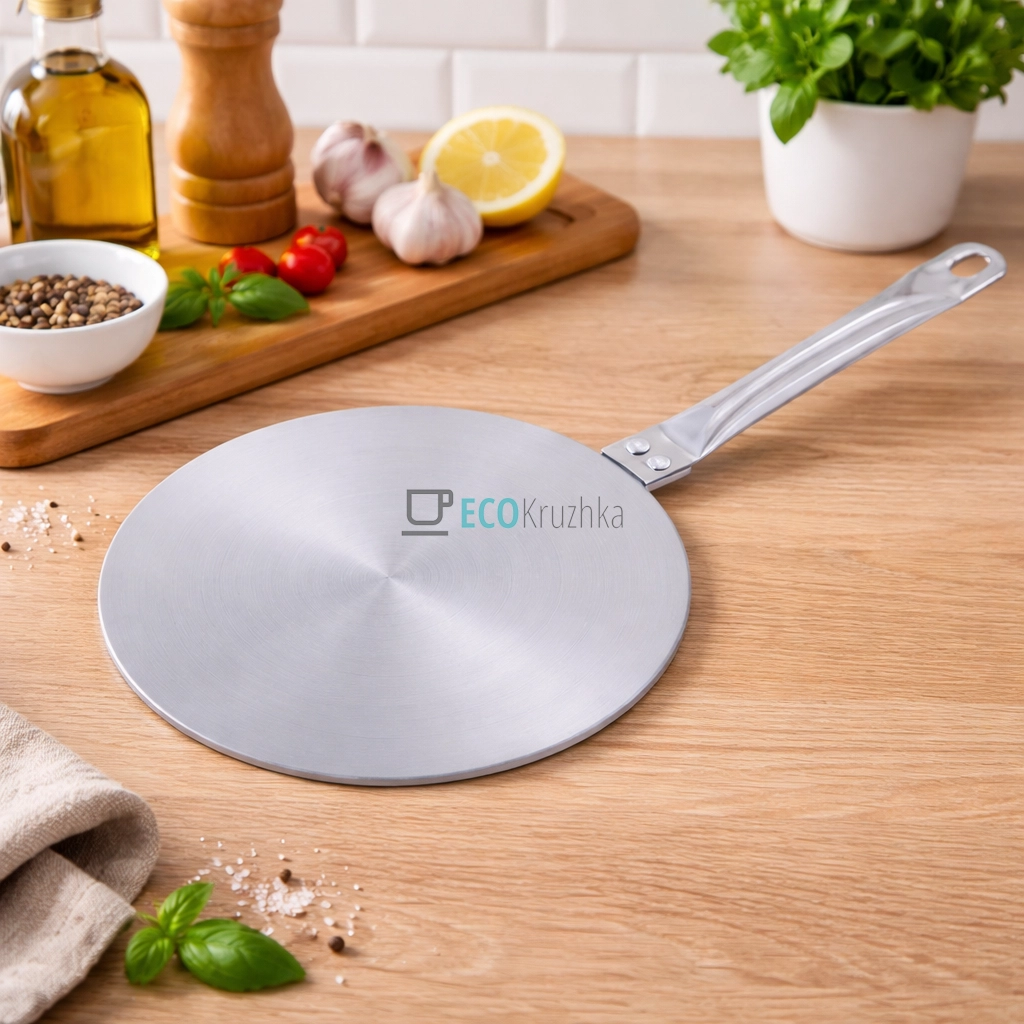 Адаптер для індукційної плити Kamille 19,5 см із нержавіючої сталі KM-5652