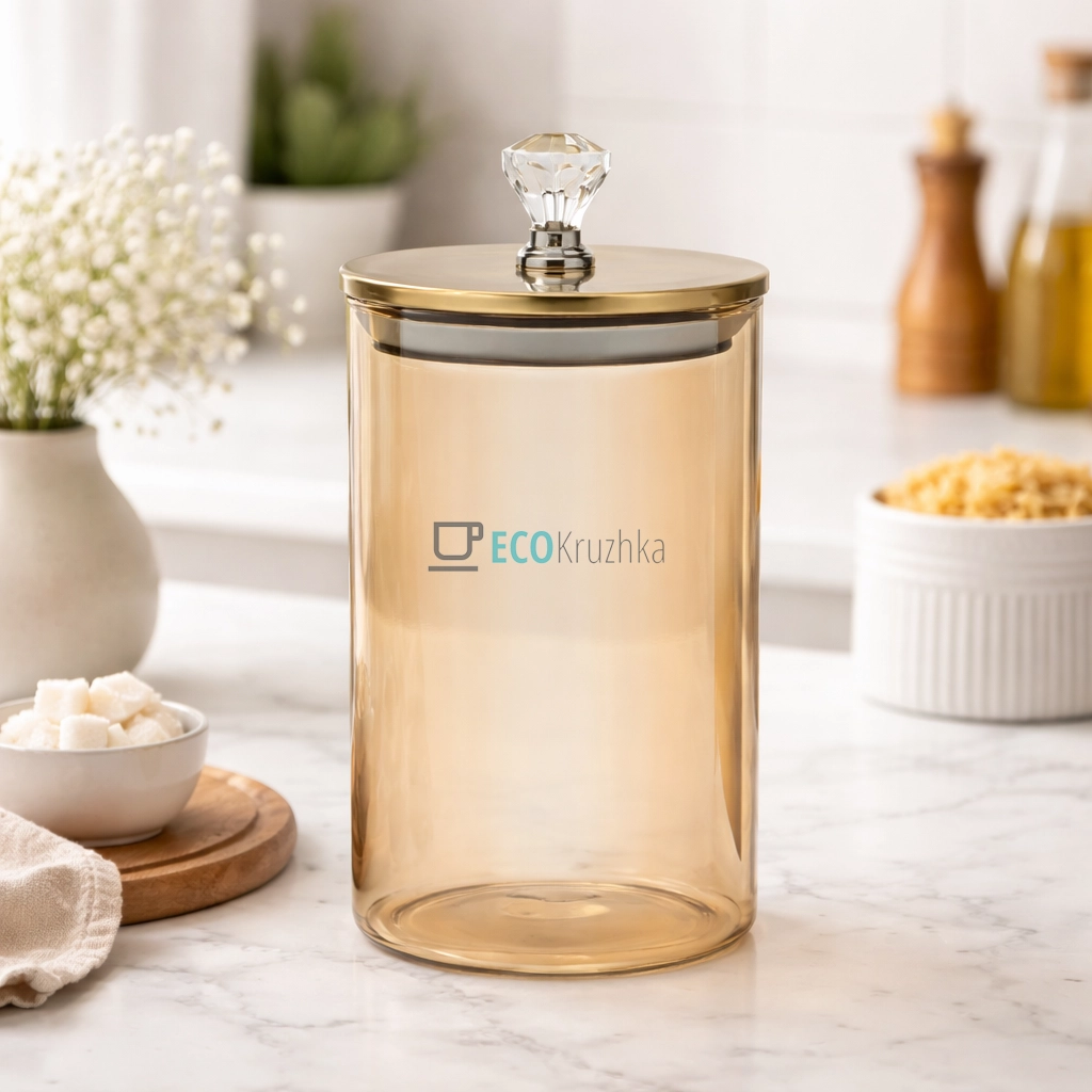 Ємність для сипких продуктів 950 мл Бурштин (777-12)