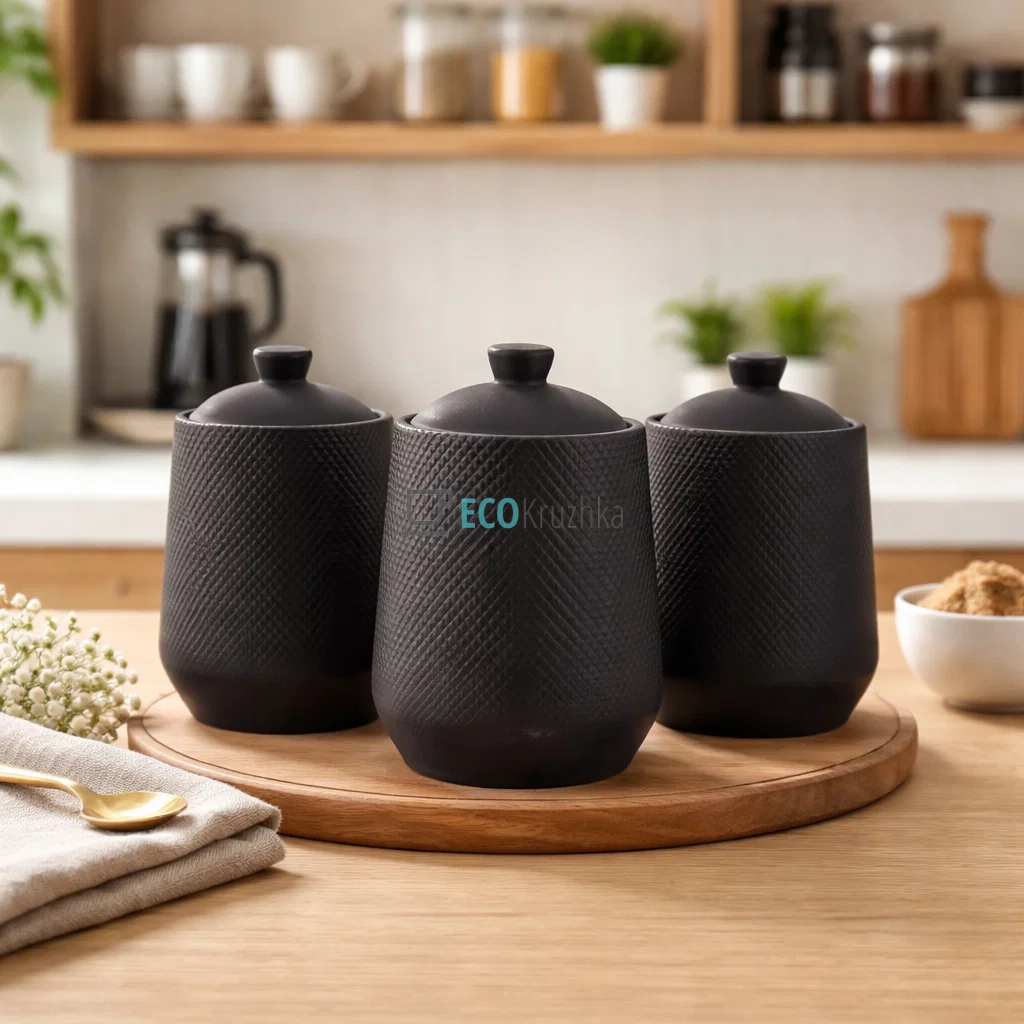 Набір для спецій з 3 предметів 750 мл "Black" Maestro MR-20001-03CS