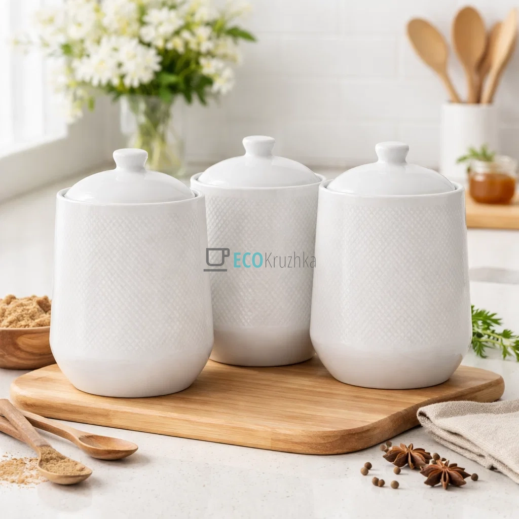 Набір для спецій з 3 предметів 750 мл "White" Maestro MR-20002-03CS