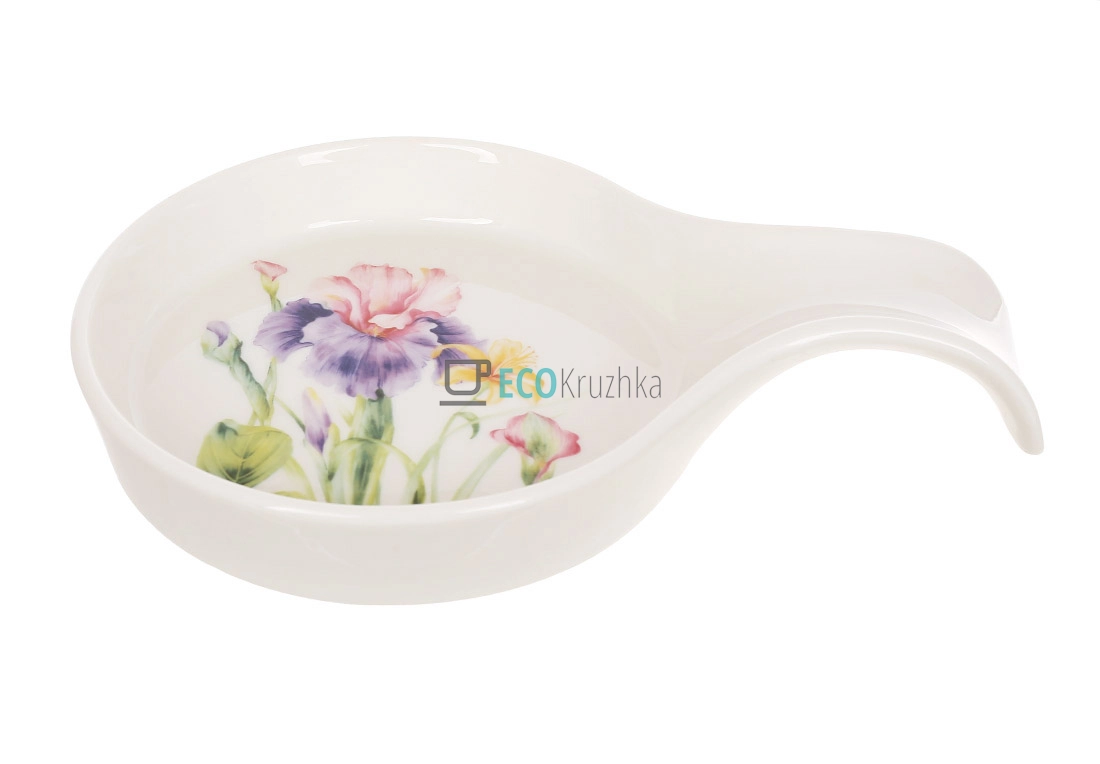 Порцелянова підставка під ложку 18 х 12 см Iris (K252)