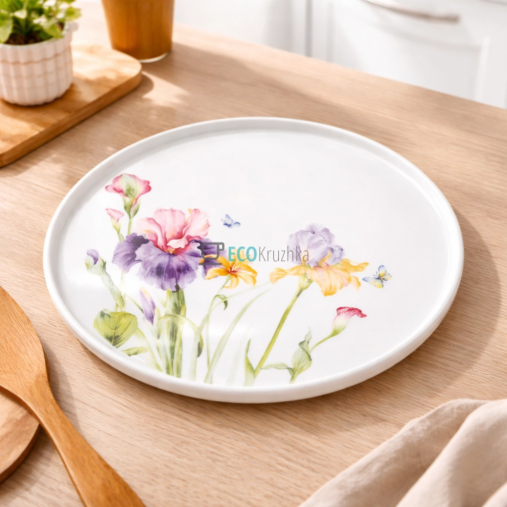 Порцелянова обідня тарілка 25.5 см Iris (K249)
