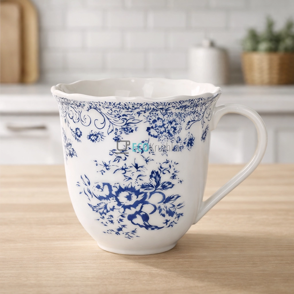 Порцелянова кружка для чаю 350 мл Англійська троянда (K191)