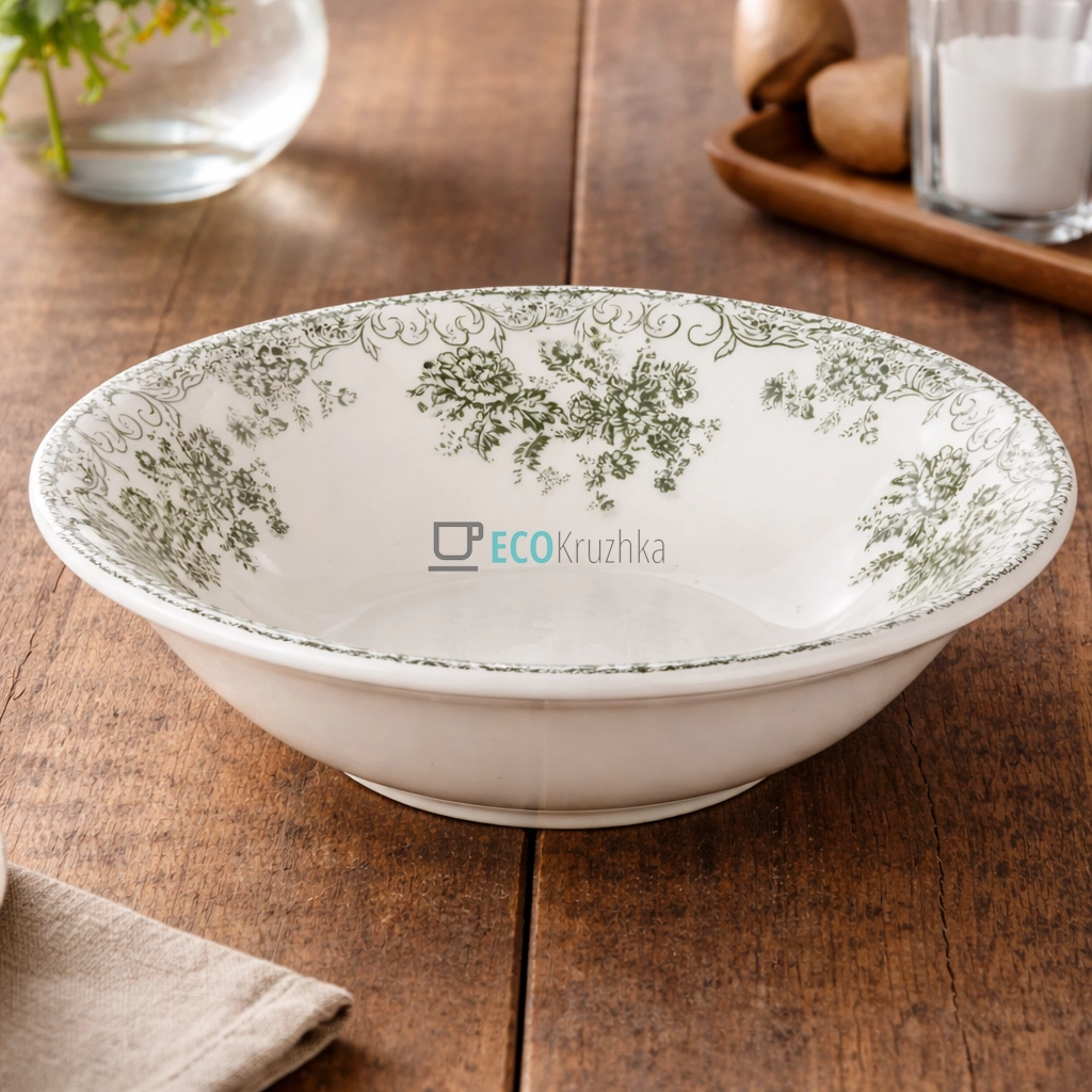 Порцеляновий салатник для сервірування 18.5 см Vintage Rose (K200)