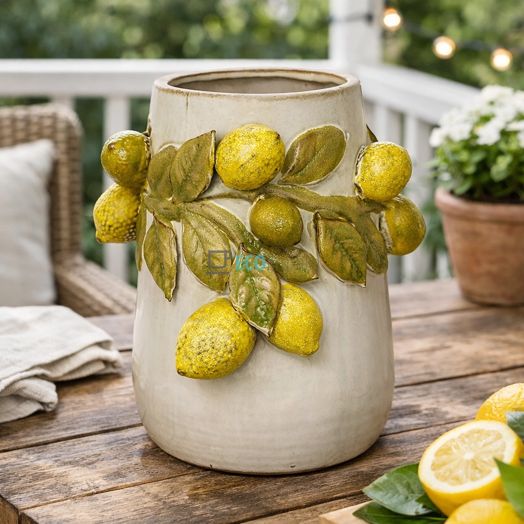 Керамічна ваза Lemon 19.5 х 18 х 21 см (148-009)