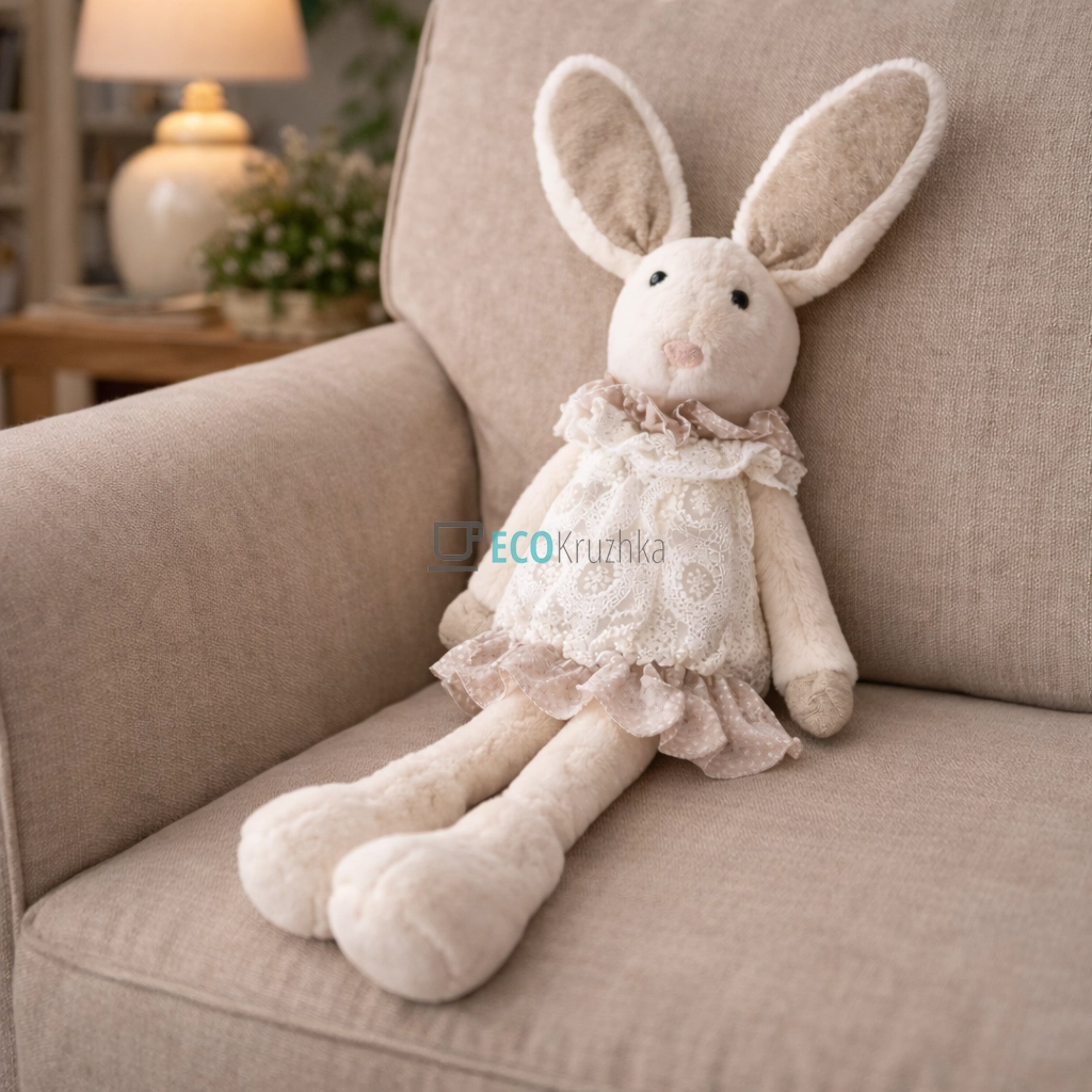 М’яка іграшка Зайчик у мереживній сукні 64 см (831-873) М’яка іграшка Зайчик у мереживній сукні 64 см (831-873)