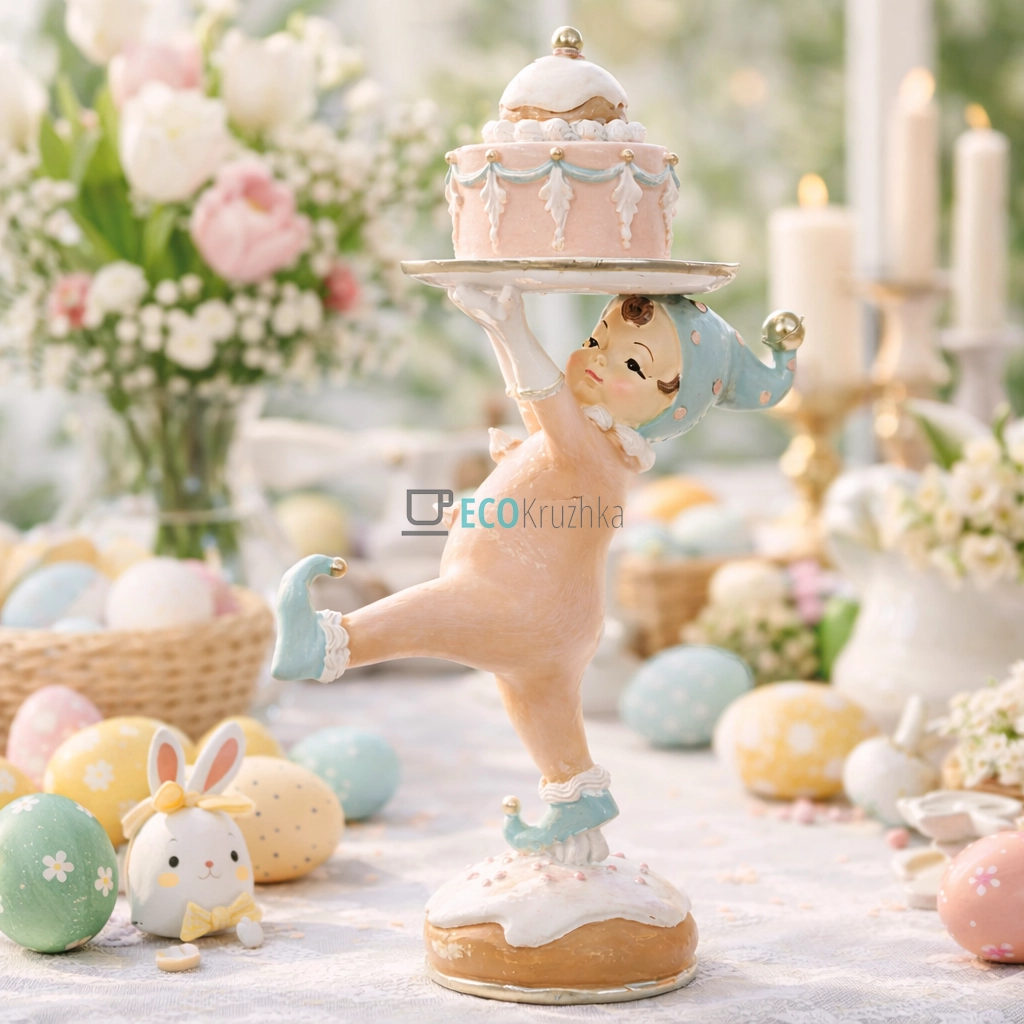 Декоративна статуетка Арлекін 21.5 см бежевий (838-525) Декоративна статуетка Арлекін 21.5 см бежевий (838-525)