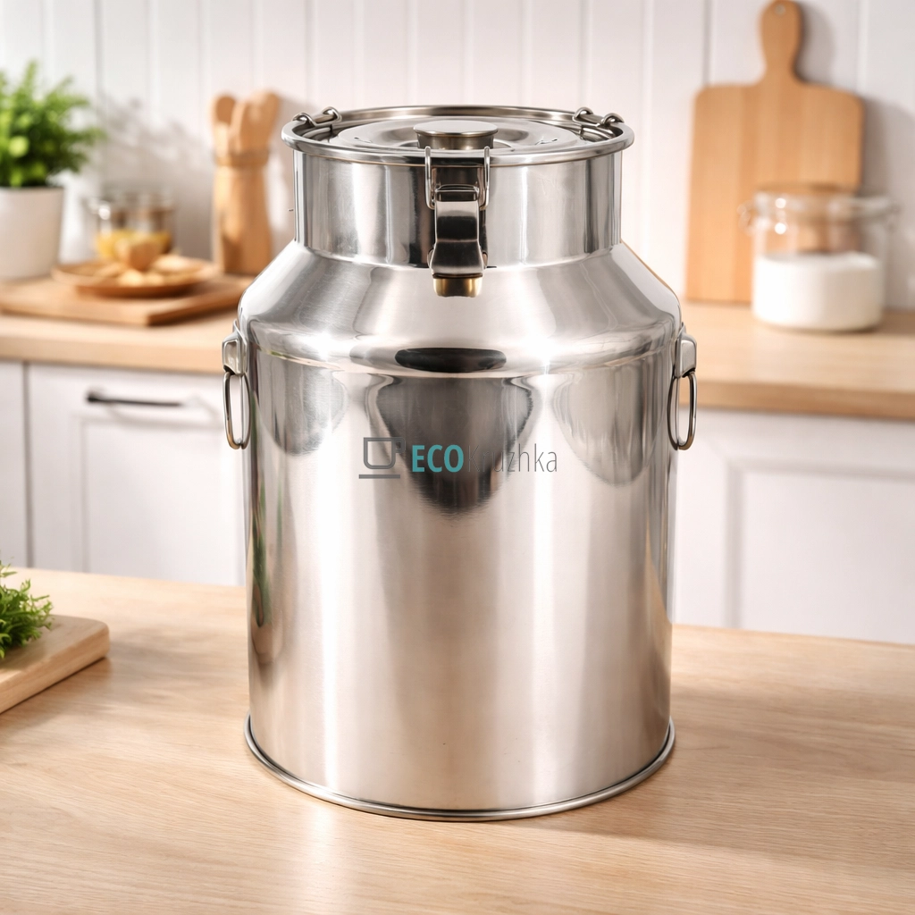 Бідон харчовий з нержавіючої сталі 20 л (APL2213)