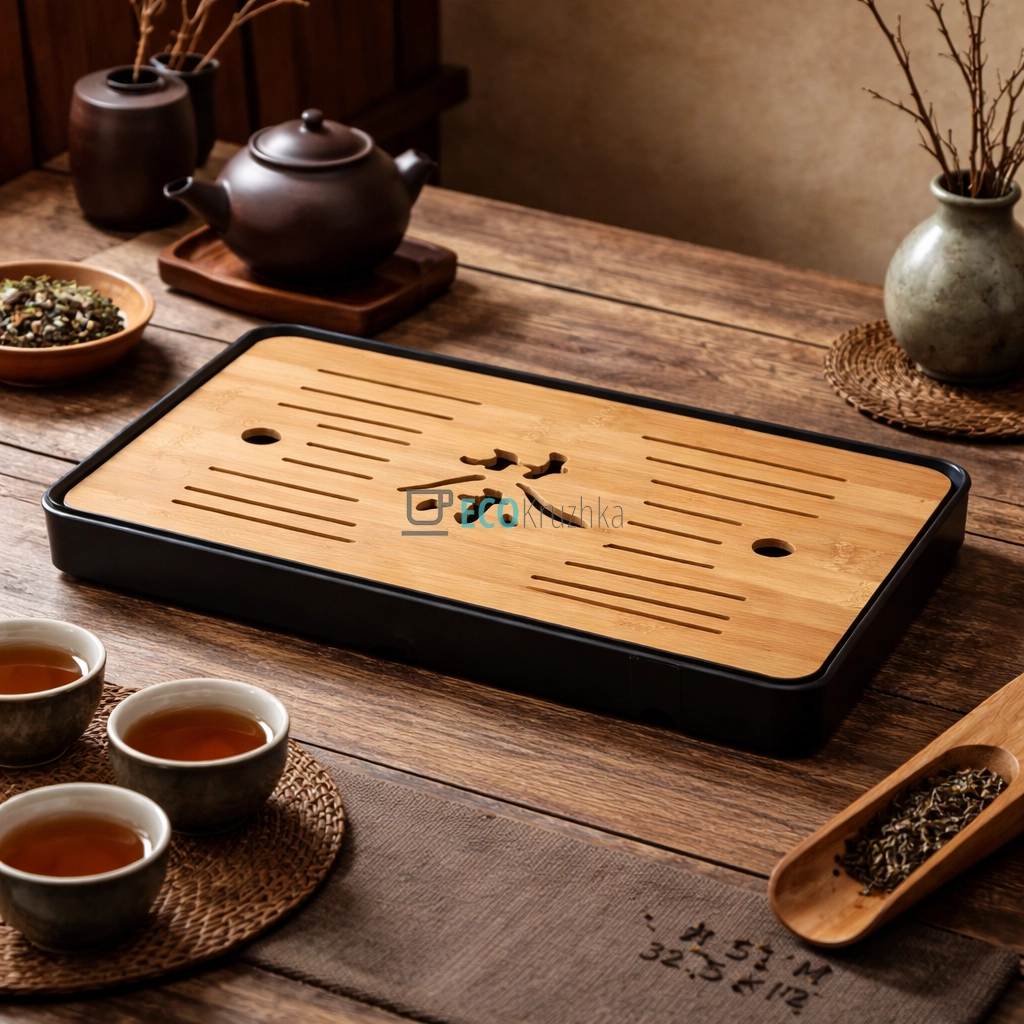 Чабань для чайної церемонії 32.5×19 см “Хао-Ча” (TT2524)