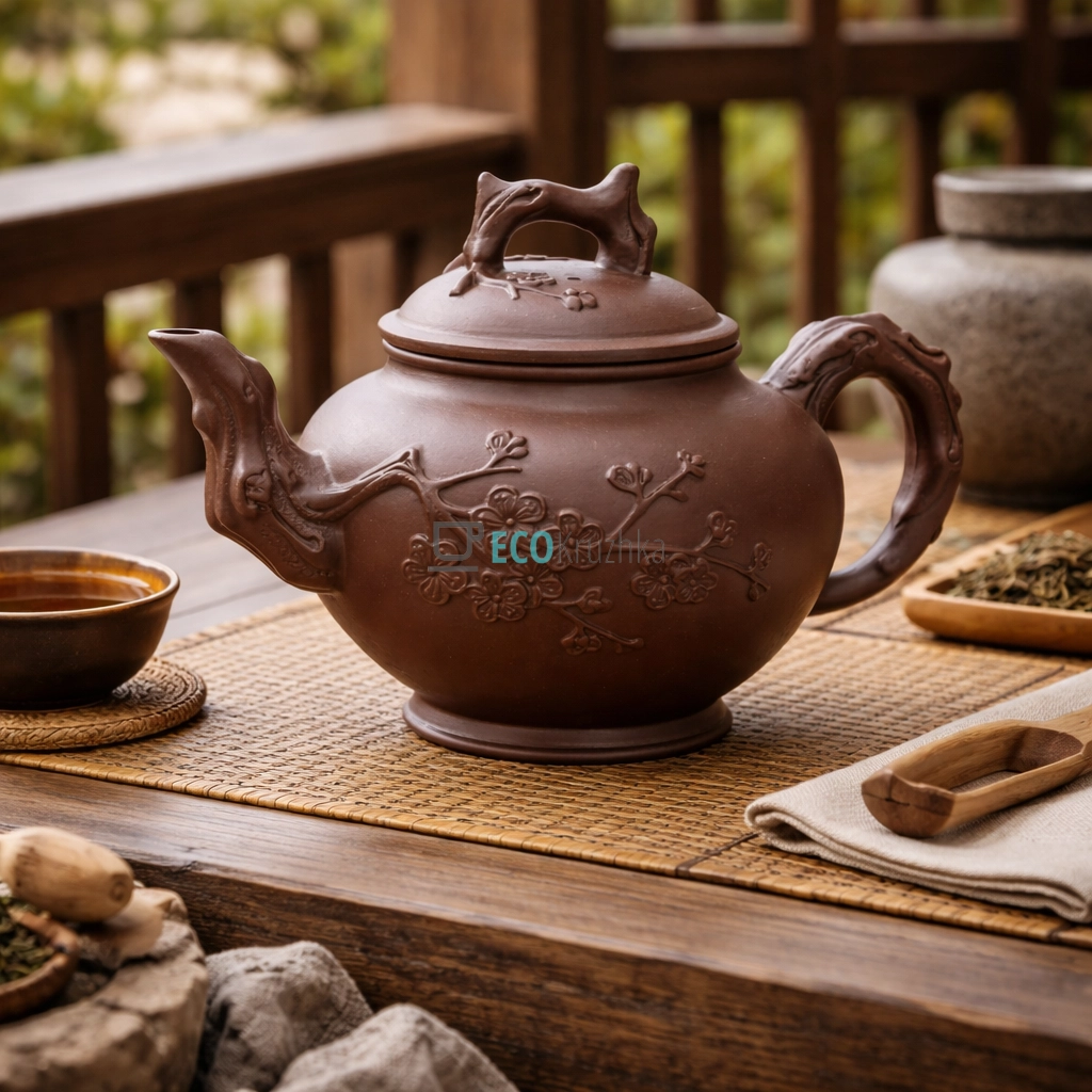 Глиняний чайник 900 мл “Сакура” (T2561)