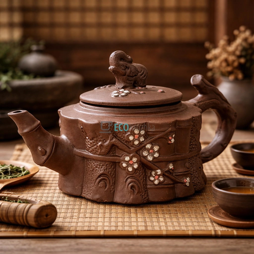 Глиняний чайник 700 мл “Процвітання” (T2586)