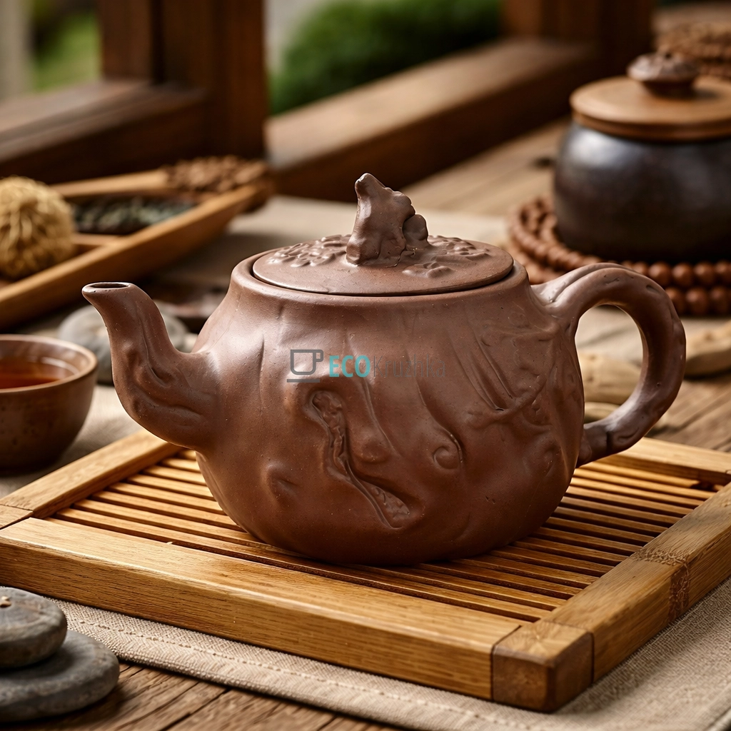 Глиняний чайник 600 мл “Старе Дерево” (T2584)