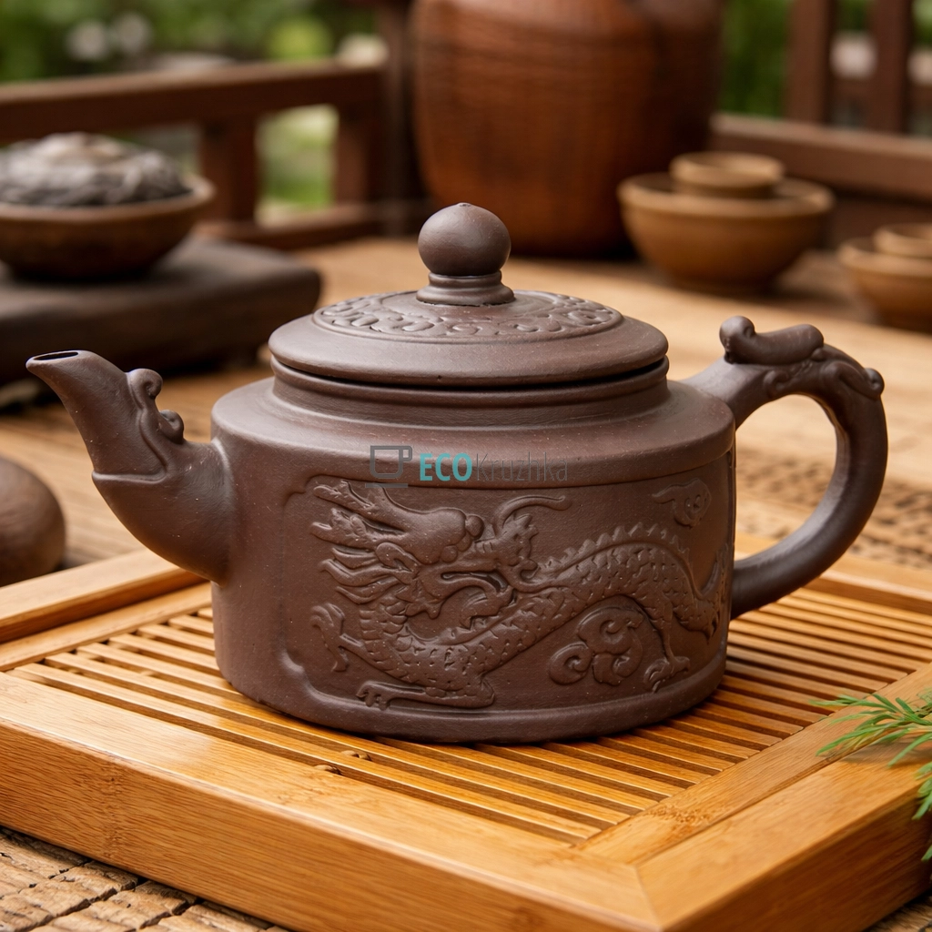 Глиняний чайник 360 мл “Тянь-Лун” (T2562)