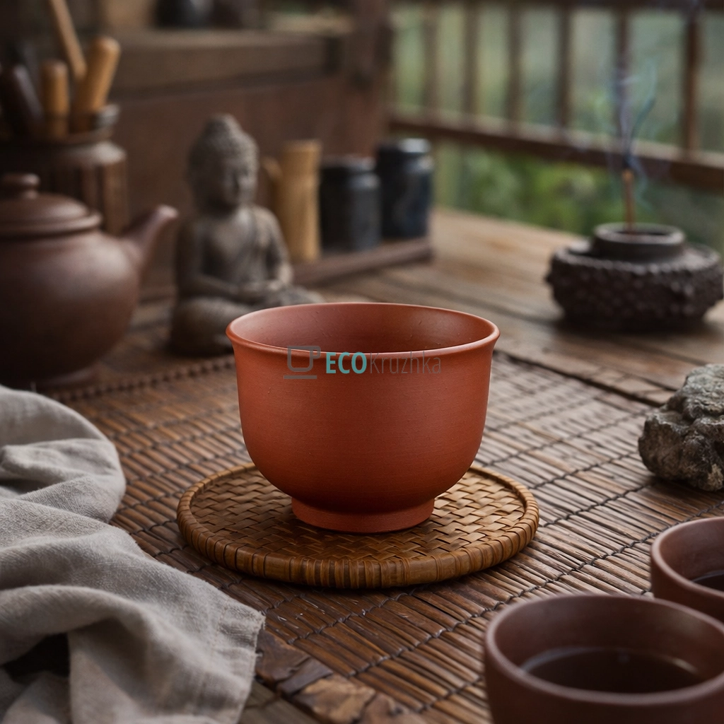 Глиняна піала для чаю 100 мл “Хун” (TC061-2)